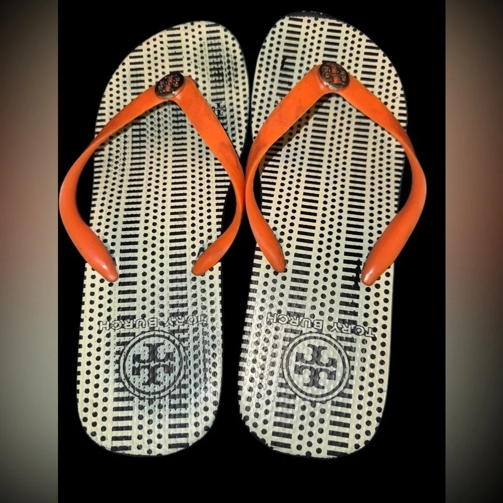 Tory Burch Heeled Thong Flip Flops Women’s Size 10